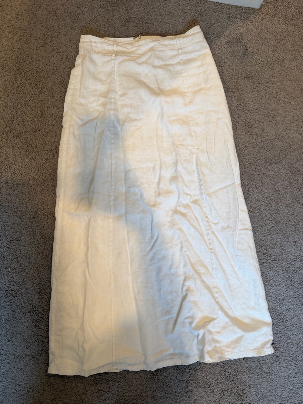 Sancia Linen Fallon Maxi Skirt - White View 5